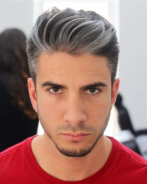 grey hairstyles mens|gray hair men photos.